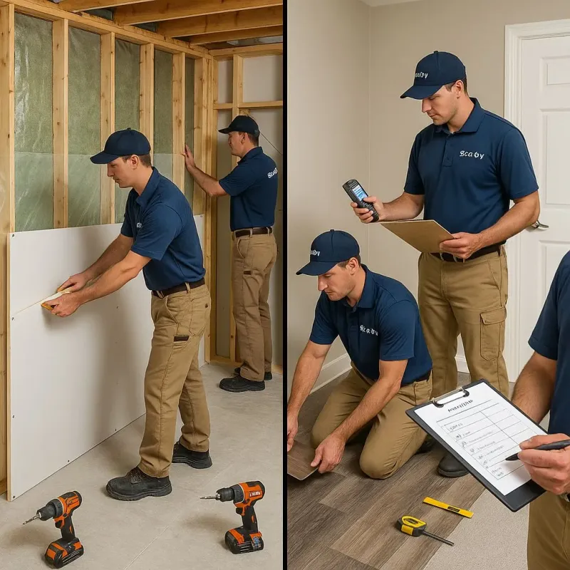 Repairs and Reconstruction process in Rugby, ND